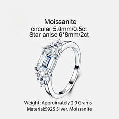 5ct Moissanite Ring