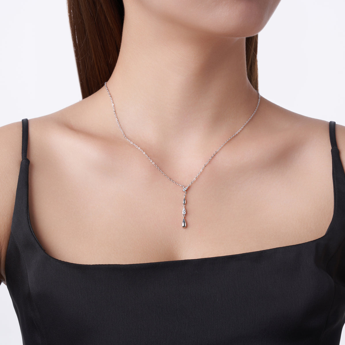 Moissanite Flower Necklace – S925 Sterling Silver