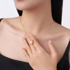 Moissanite Teardrop Necklace – 14K Gold Plated Sterling Silver