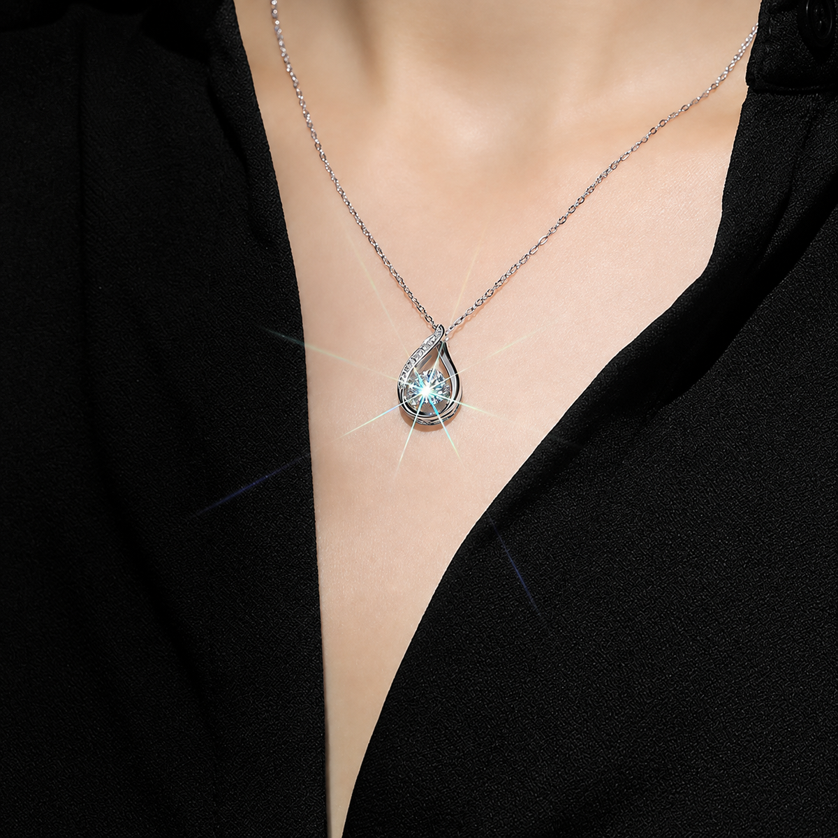 The Radiant Teardrop Pendant