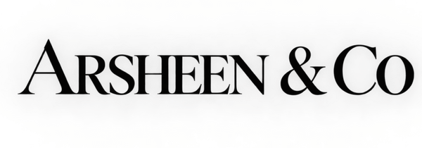The text 'ARSHEEN & Co' in a black serif typeface on a plain white background.