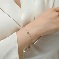 Moissanite Solitaire Bracelet – S925 Sterling Silver