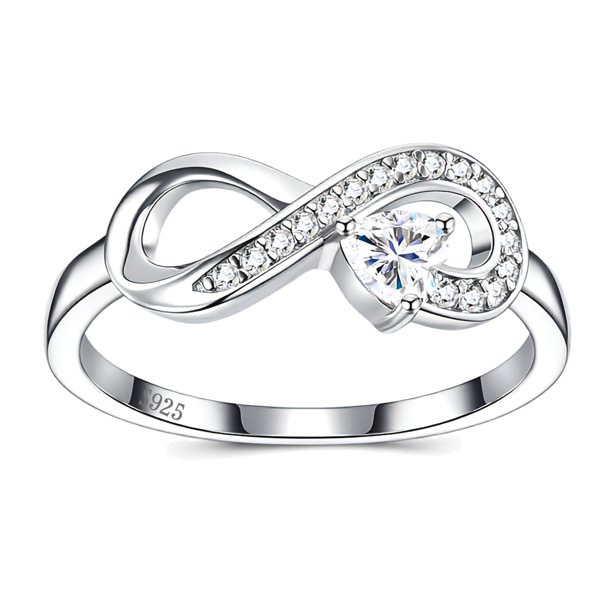 0.6ct Moissanite Ring in 925 Sterling Silver with Certificate