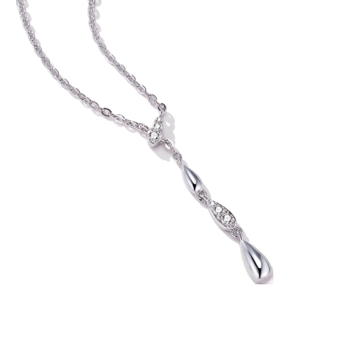 Moissanite Flower Necklace – S925 Sterling Silver