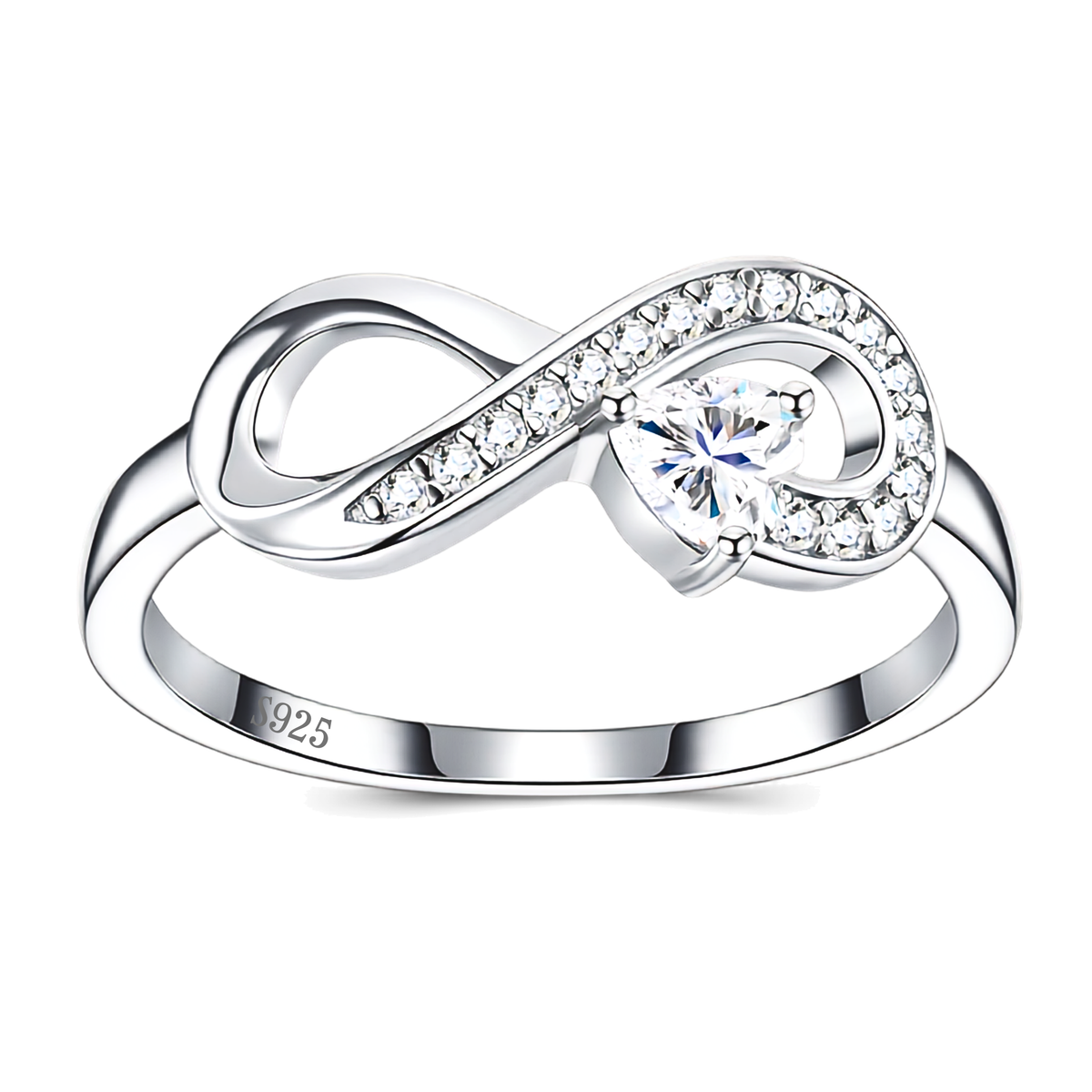 0.6ct Moissanite Ring in 925 Sterling Silver with Certificate