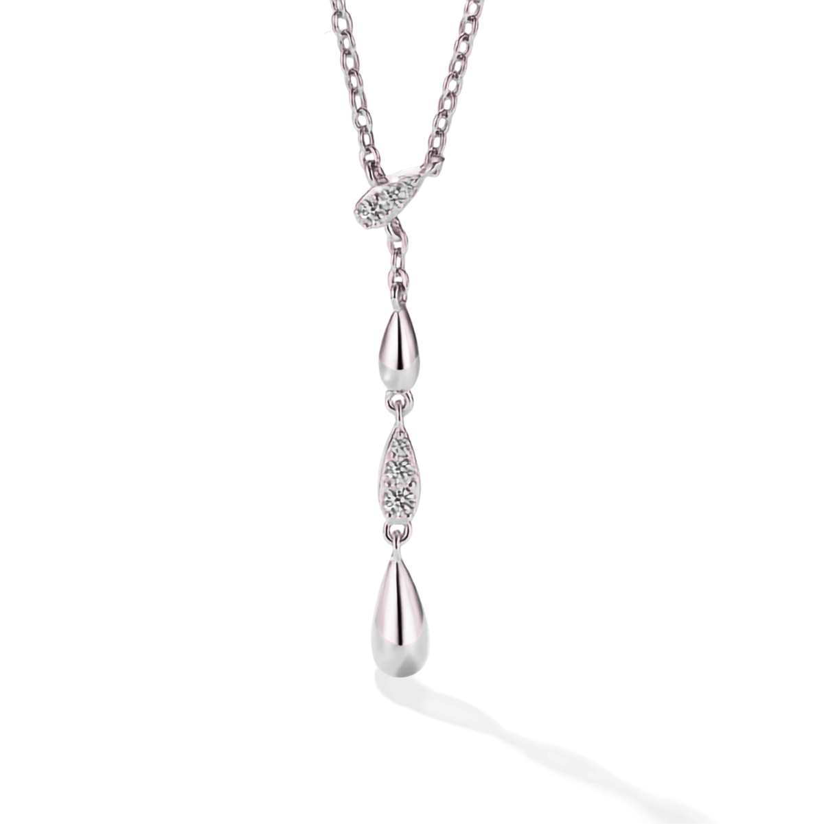 Moissanite Flower Necklace – S925 Sterling Silver