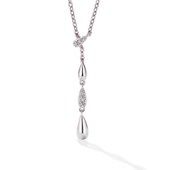 Moissanite Flower Necklace – S925 Sterling Silver