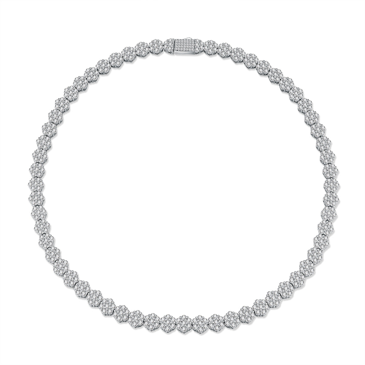 moissanite bracelet with authentic certificate iced out