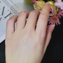 1 Carat Round Moissanite Solitaire Ring, 14K Gold Plated