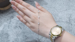Moissanite Diamond Station Bracelet – S925 Sterling Silver