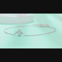 Moissanite Solitaire Bracelet – S925 Sterling Silver