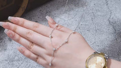 Authentic Moissanite Lariat Y-Necklace in 925 Sterling Silver