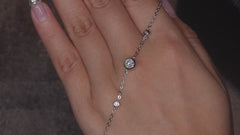 Moissanite Station Bracelet – S925 Sterling Silver
